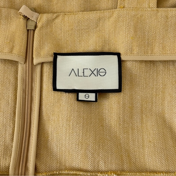 NWOT ALEXIS Mini Denim Sleeveless Eve Belted Dress - Picture 6 of 7